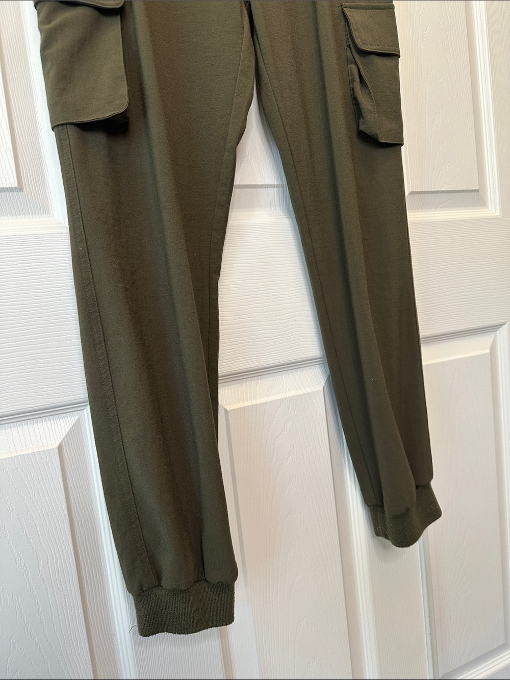 Shinestar Olive Green Cargo Jogger Pants for Women - Picture 3 of 5